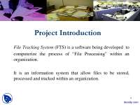 File Tracking System 7th Semester Final-Computer Sciences and Applications-Project Presentation