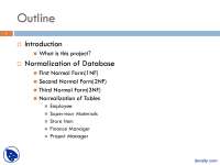 Normalization of Relations in Database Management
