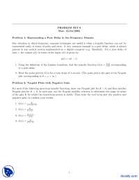 Representing a Pure Delay In The Frequency Domain-Principle of Automation Control-Assignment