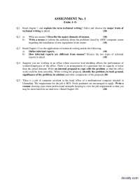 Major Elements of Memos, Resume-Technical English-Assignment