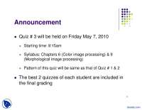 Basic Morphological Algorithms-Digital Image Processing-Lecture Slides