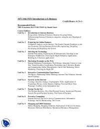 Course Outline-Introduction to E Business-Handout