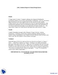 Technical Report Design-Fundamentals of Design-Assignment