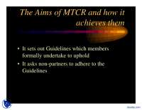 The Aims of MTCR-Ballistic Missile-Presentation
