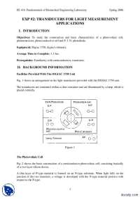 Transducers Part 2-Mesaurement and Instrumentation-Lab Mannual