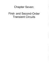 First and Second Order Transient Circuits Solved Problems