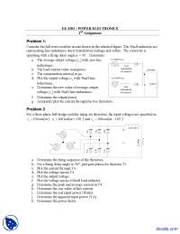 Three Phase Rectifier-Power Electronics-Assignment