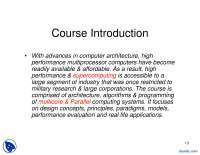 Introduction to Parallel Processing-Parallel Processing-Lecture Slides