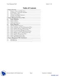 Project Management Plan Example-Project Management In Engineering-Handout