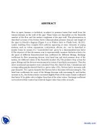 Friction Factor-Advanced Physics and Applications-Project Reports