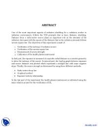 Verification of The Isotropy of Radiation Source-Advanced Physics and Applications-Project Reports