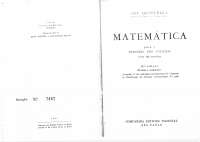 Ary Quintella - Matemática para o Terceiro Ano Colegial 12ª ed. 1965