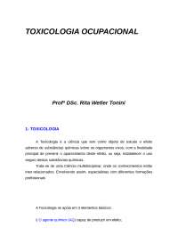 Apostila de Toxicologia