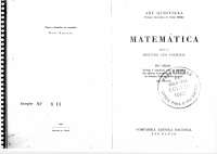 Ary Quintella - Matemática para o Segundo Ano Colegial 18ª ed. 1967
