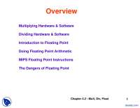 Multiplication and Division-Assembly Language Programming-Lecture Slides
