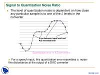 Signal to Quantization Noise Ratio-Communication Systems-Lecture Slides ...