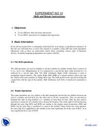 Shift and Rotate instructions-Assembly Language Programming-Lab Manual