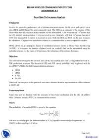 Bit Error And Symbol Error Rates-Wireless Communication Systems-Assignment