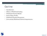 Wideband Fading-Cellular Systems and Wireless Communication Systems-Lecture Slides