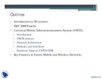 3G Systems-Cellular Systems and Wireless Communication Systems-Lecture Slides