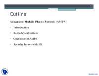 Advanced Mobile Phone System-Wireless Communication Systems-Lecture Slides