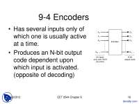Encoder-Digital Logic Design-Lecture Slides