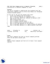 Introduction to Network Commands In LINUX-Networking and Computer ...