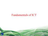Fundamentals, Input Devices Part 1-Information and Computer Technology-Lecture Slides