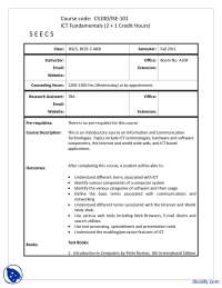 Course Outline-ICT Fundamentals-Handout