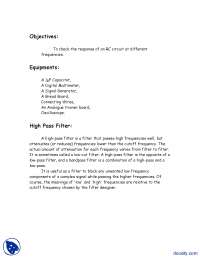 RC Circuit-Electronics-Lab Report - Docsity