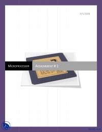Data Sheet Stuy-Microprocessors-Assignment - Docsity