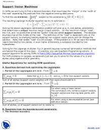 Support Vector Machines-Artificial Intelligence-Tutorial Handout