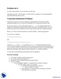 Constraint Satisfaction Problems-Artificial Intelligence-Assignemnt