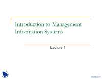 Types of Business Information Systems-Managment Informatiion System-Lecture Slides