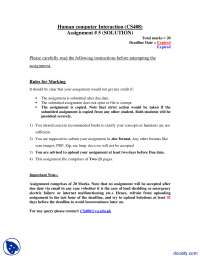 Software Postures For Applications-Human Computer Interaction-Assignment Solution