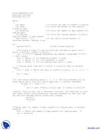 Traffic Violation System-Applications of Programming-C Plus Plus Code