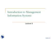Process Control Systems-Managment Informatiion System-Lecture Slides