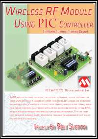 Wireless Radio Frequency Module Using PIC Microcontroller.