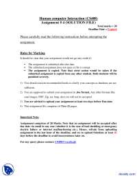Learning Management System-Human Computer Interaction-Assignment Solution