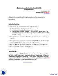 Learning Management System-Human Computer Interaction-Assignment