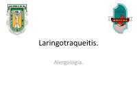 Laringotraqueitis - Alergología - Diapositivas - Universidad Autónoma de Baja California