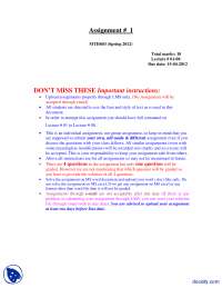 MTH603 Assignment for Spring 2012: Root Finding Methods