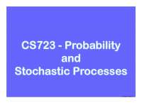 Pair of Random Variables-Probability and Stochastic Processes-Lecture Slides