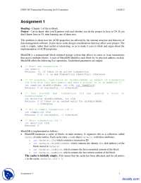 BlockDB Transaction Processing System: An Analysis of ACID Properties