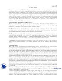 Perception-Human Resource Managment-Lecture Notes