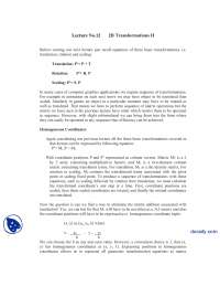 2d Transformations 2 Computer Graphics Lecture Notes Docsity 2d Transformations 2 Computer Graphics Lecture Notes Docsity