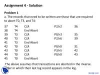 Record-level Locking and Log Sequence Numbers in Database Recovery