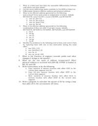 Labels and Effective Addresses-Microprocessor and Assembly Language Programming-Assignment