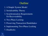 Concurrency Control-Transaction Process For ECommerce-Lecture Slides