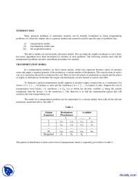 Transportation Model-Operation Research-Handouts